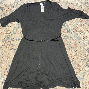 Torrid button up dress with belt